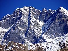 11 04 Everest, Lhotse South Face, Lhotse, Lhotse Middle, Lhotse Shar Close Up From Hongu Valley Everest and the enormous south face of Lhotse, Lhotse Middle and Lhotse Shar close up from the upper Hongu Valley.